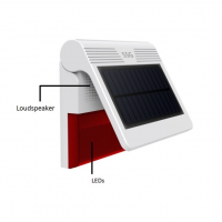 Wireless Outdoor Solar Power Siren works with T30 Smart Security Solution